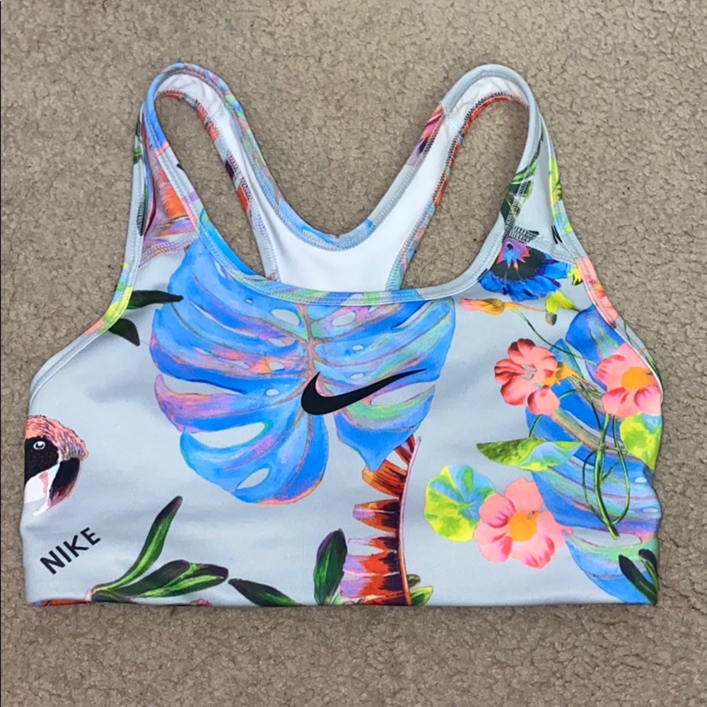 Nike sports bra floral rainbow/colorful